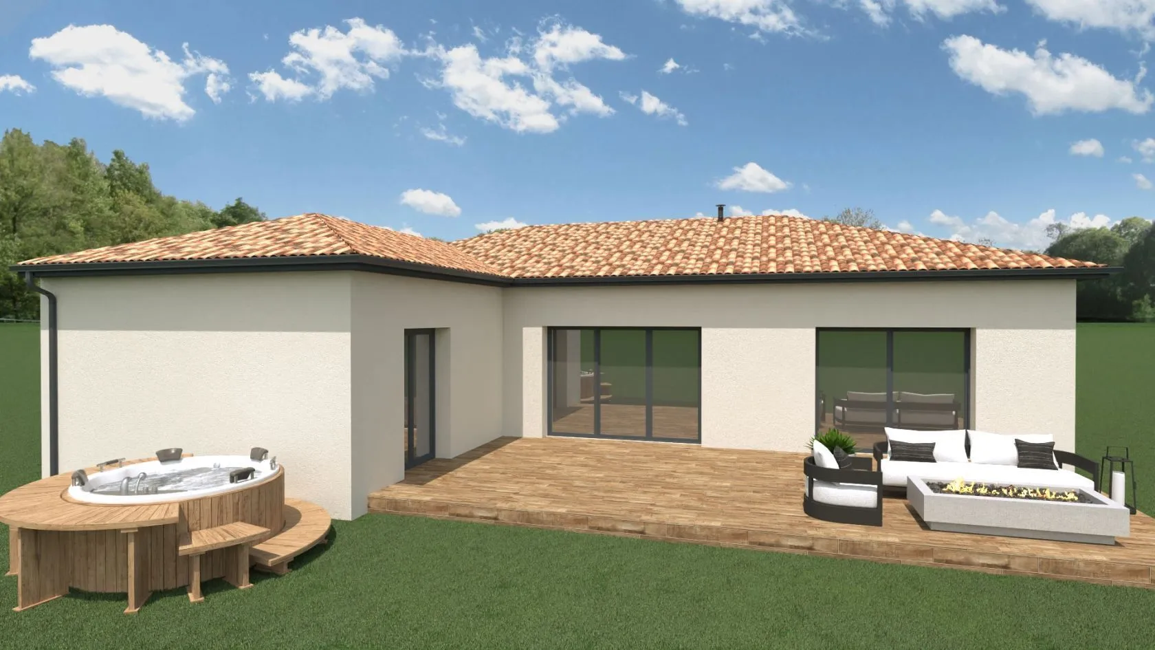Maison neuve 105 m² à Pizay (01120)