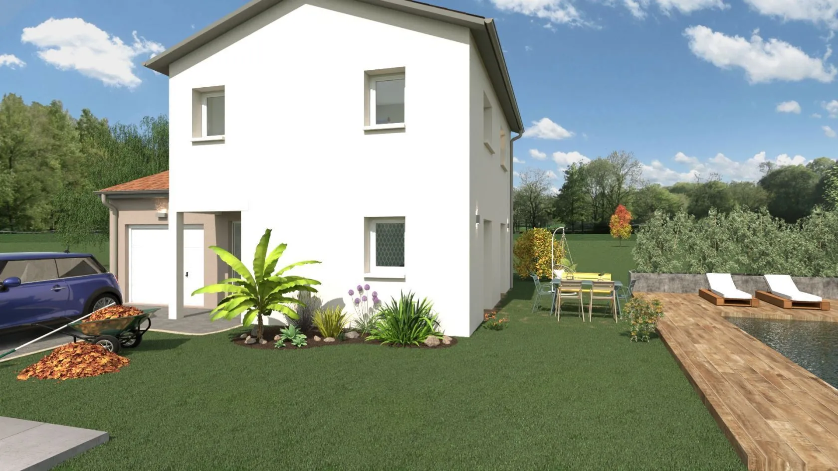 Maison neuve 80 m² à Châtonnay (38440)