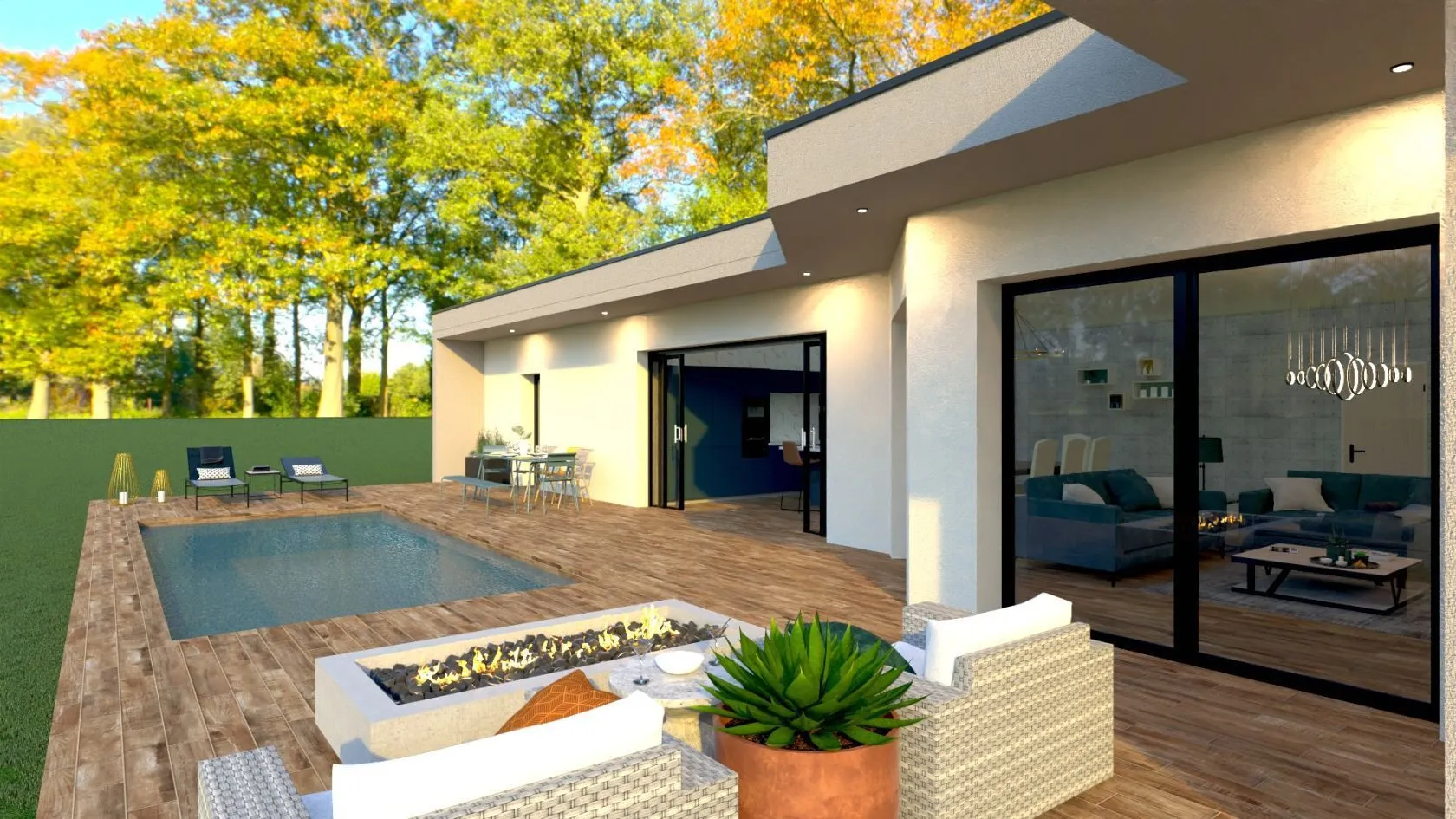 Maison neuve 130 m² à Genas (69740)