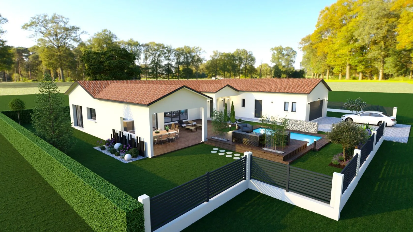 Maison neuve 130 m² à Genas (69740)