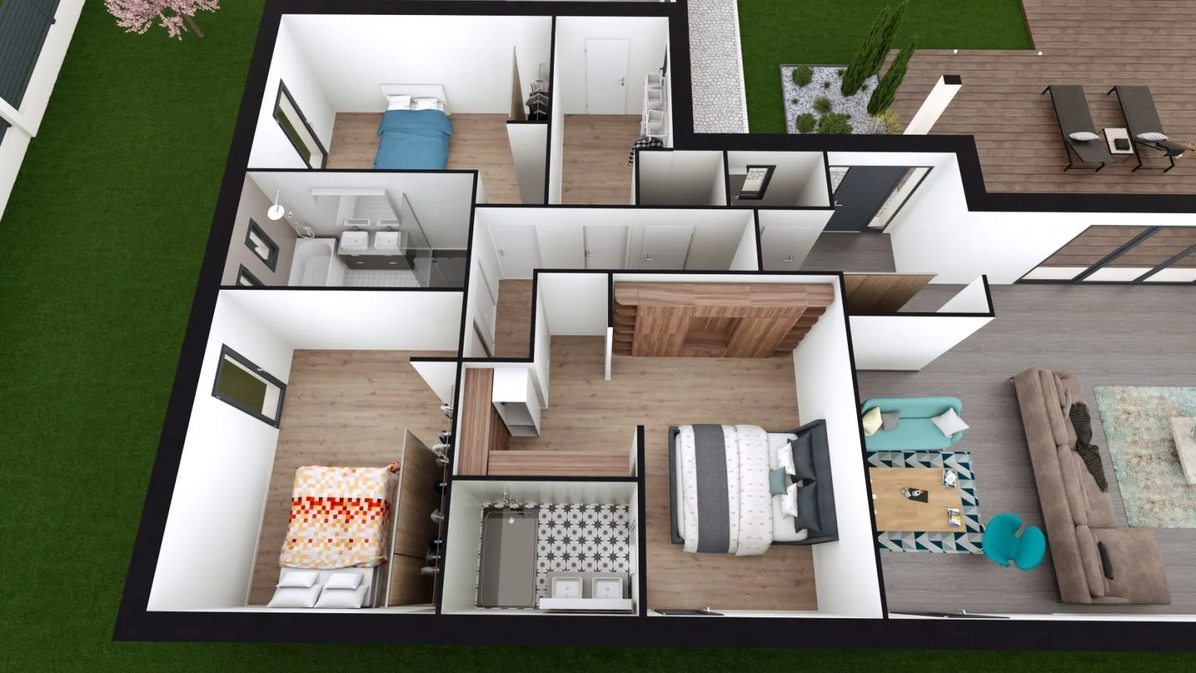 Maison neuve 130 m² à Genas (69740)