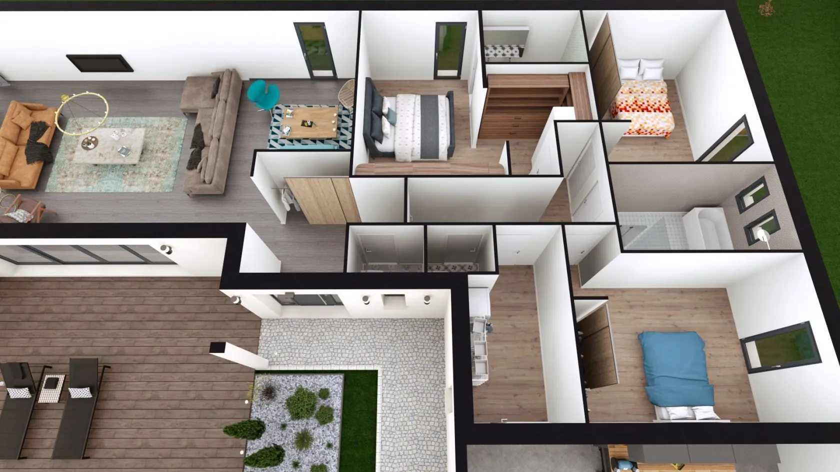 Maison neuve 130 m² à Genas (69740)