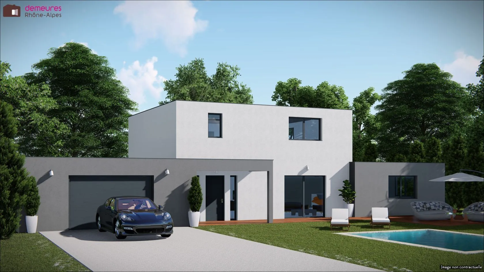 Maison neuve 130 m² à Genas (69740)