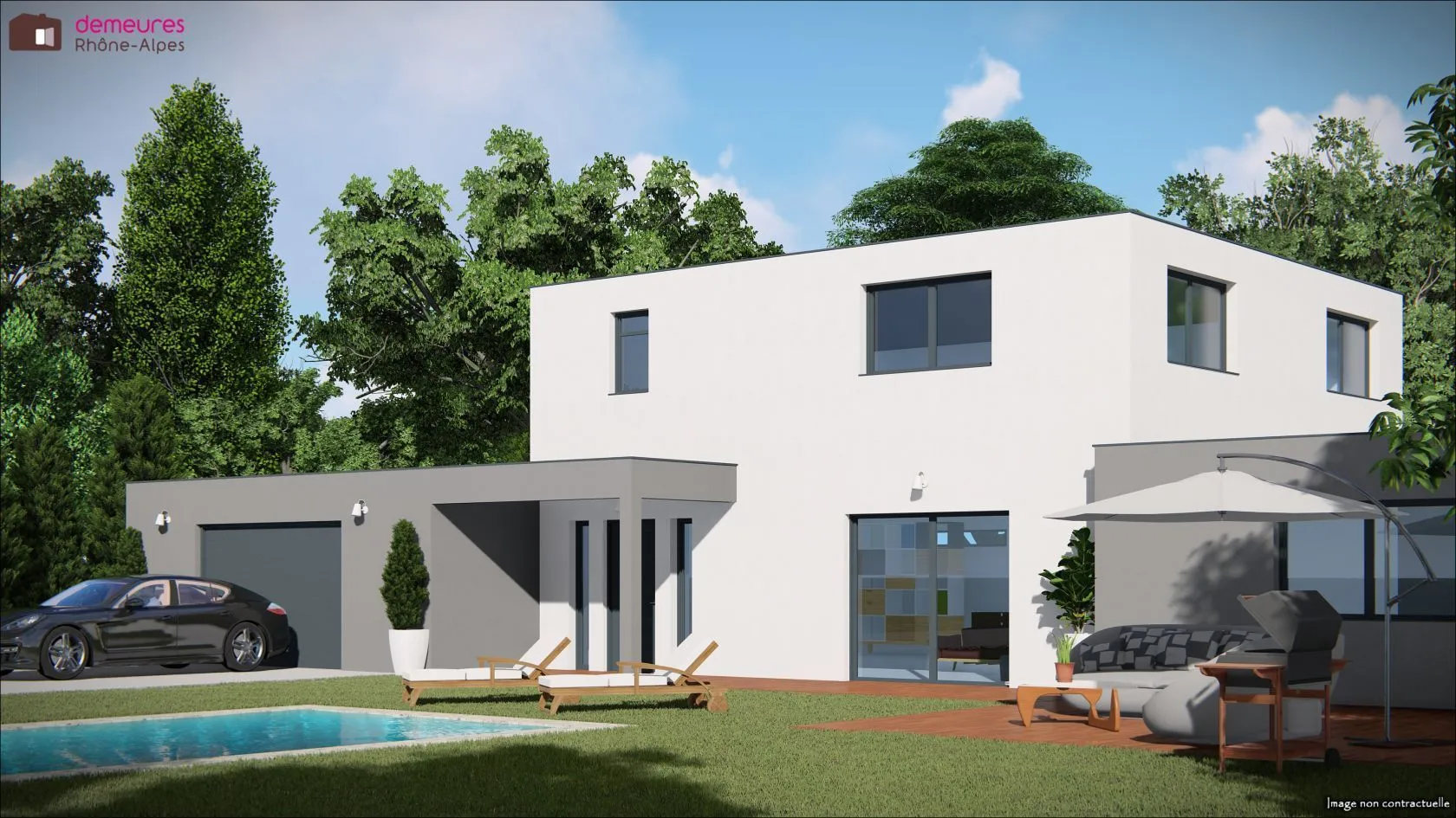 Maison neuve 130 m² à Genas (69740)