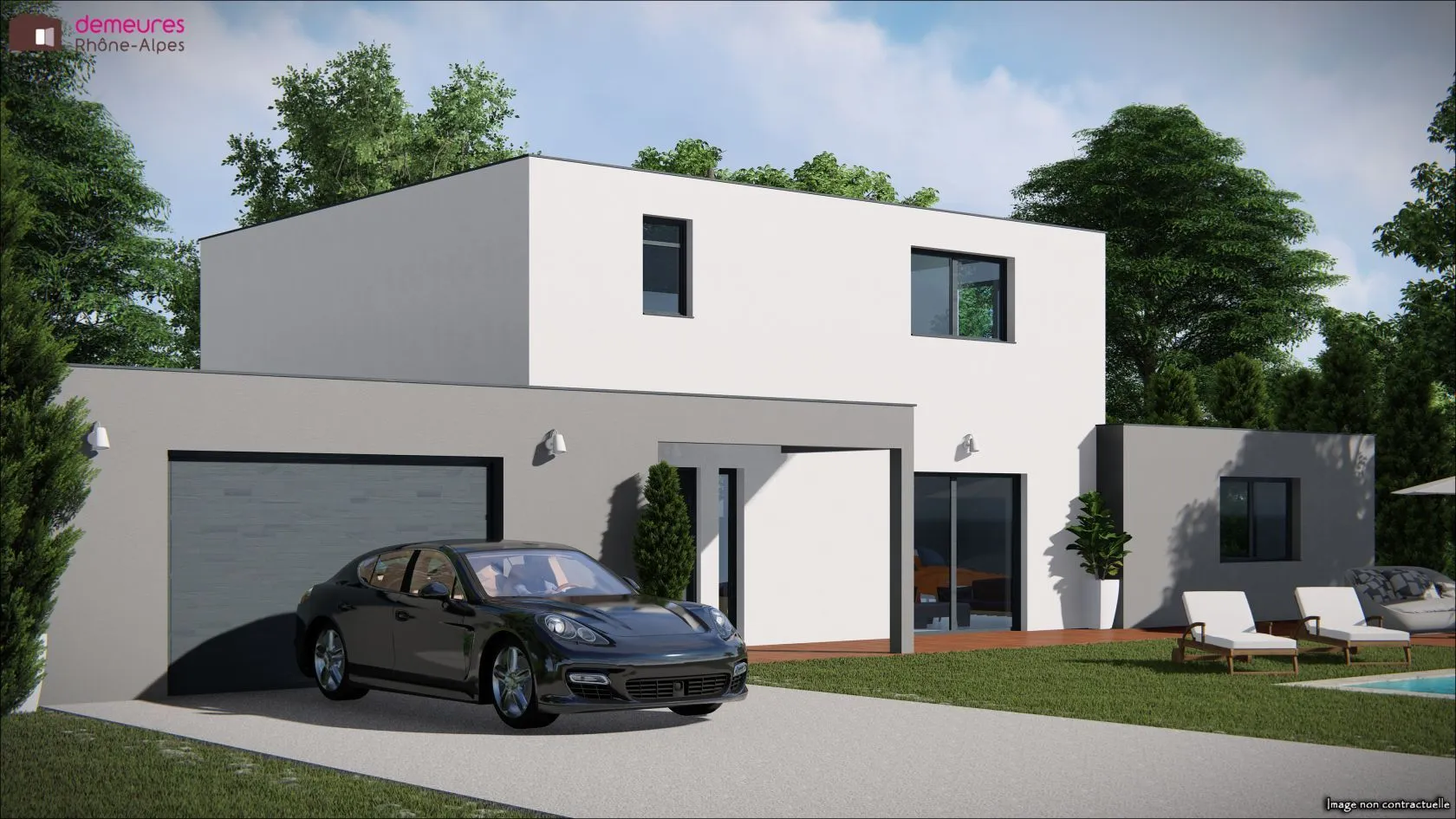 Maison neuve 130 m² à Genas (69740)