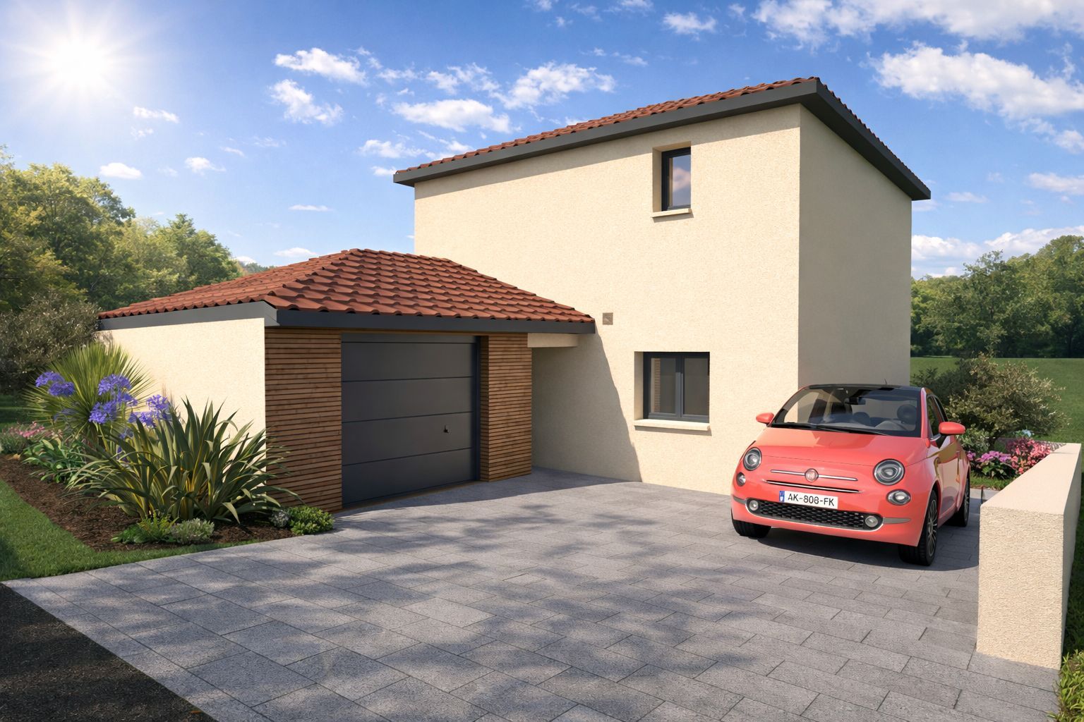 Maison neuve 95 m² à Saint-Georges-d'Espéranche (38790)
