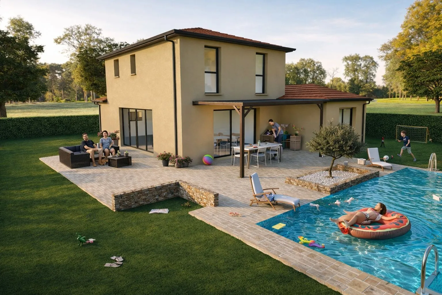 Maison neuve 92 m² à Vindry-sur-Turdine (69490)