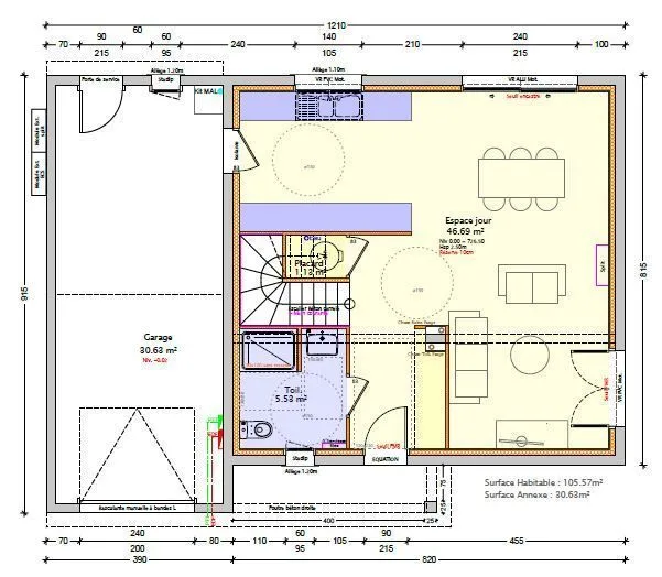 Maison neuve 105 m² à Annonay (07100)