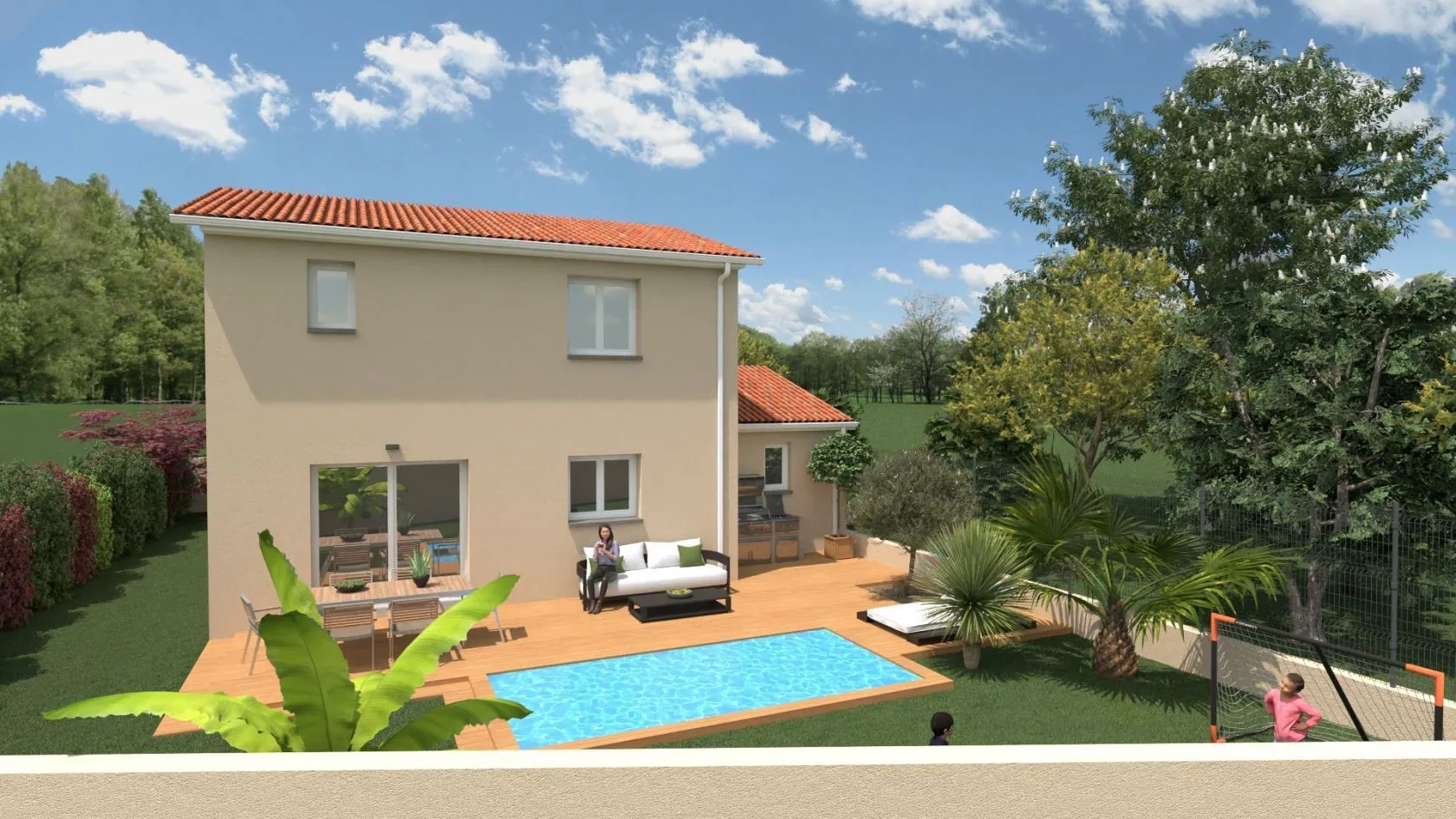 Maison neuve 90 m² à Cheyssieu (38550)