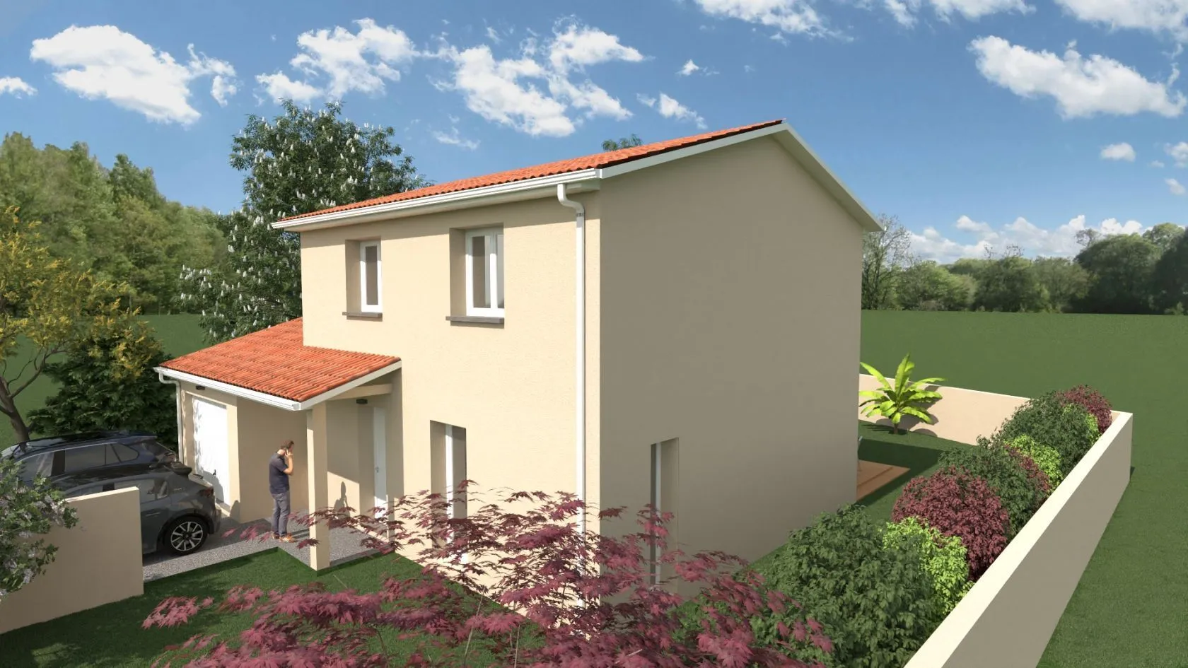 Maison neuve 90 m² à Cheyssieu (38550)