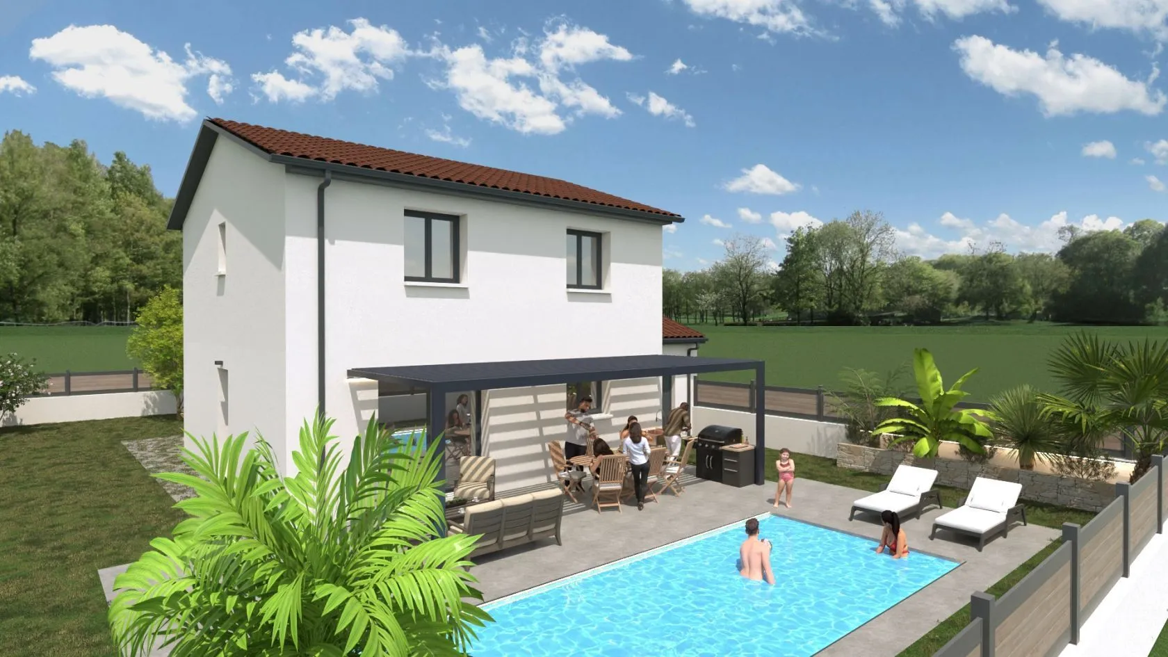 Maison neuve 100 m² à Roussillon (38150)