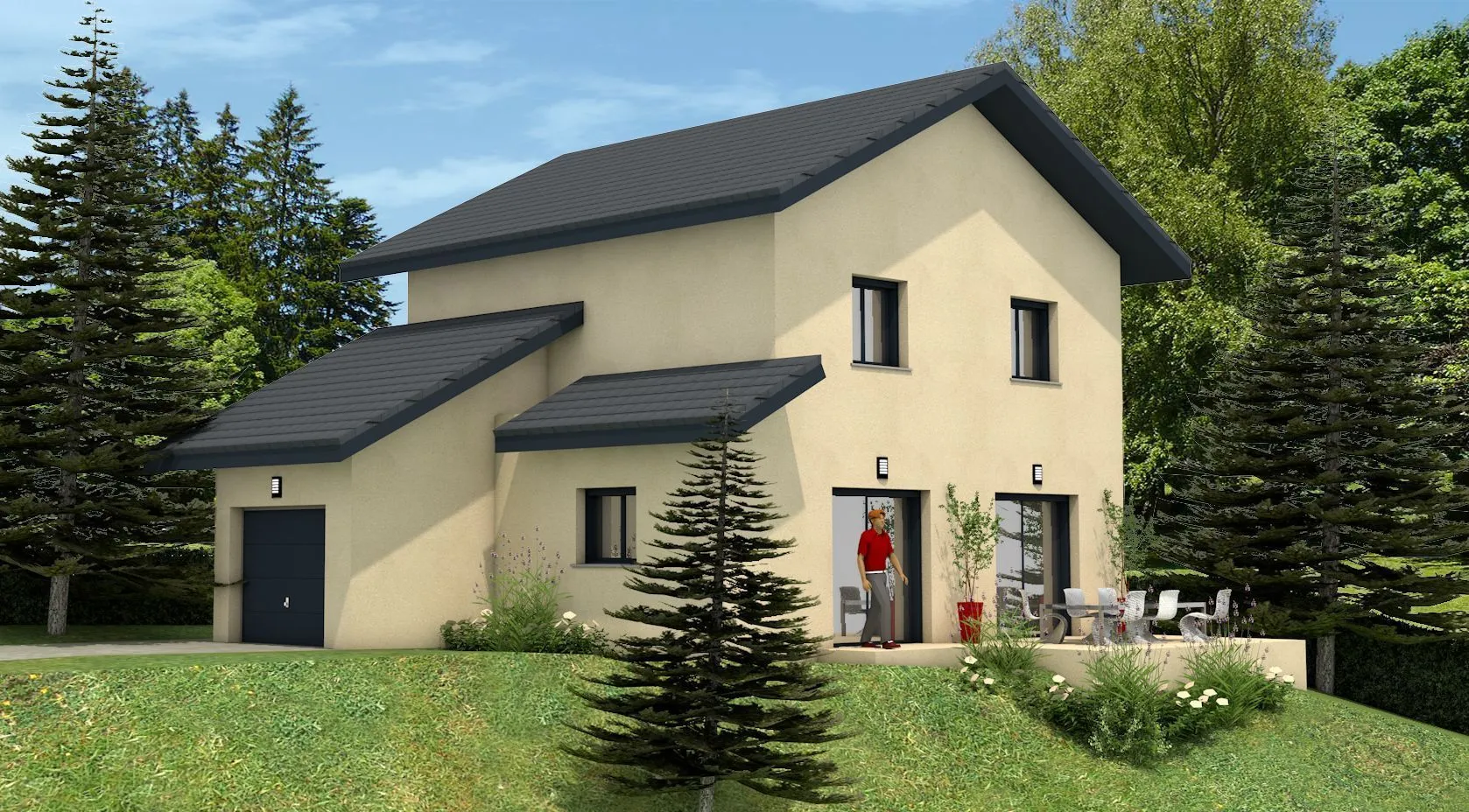 Maison neuve 90 m² à Thoiry (01710)