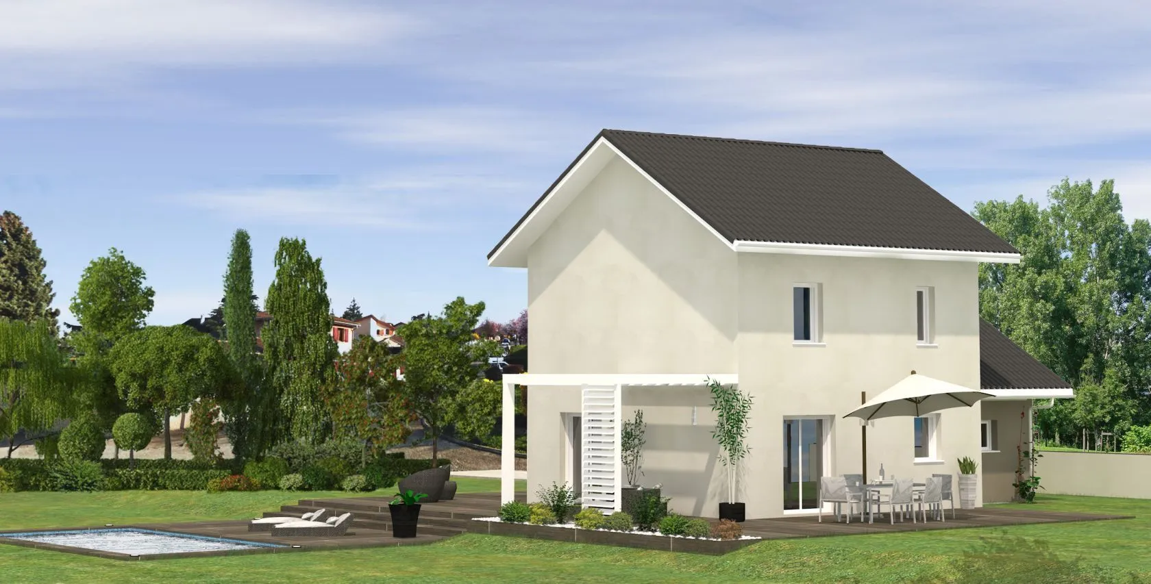 Maison neuve 90 m² à Cervens (74550)