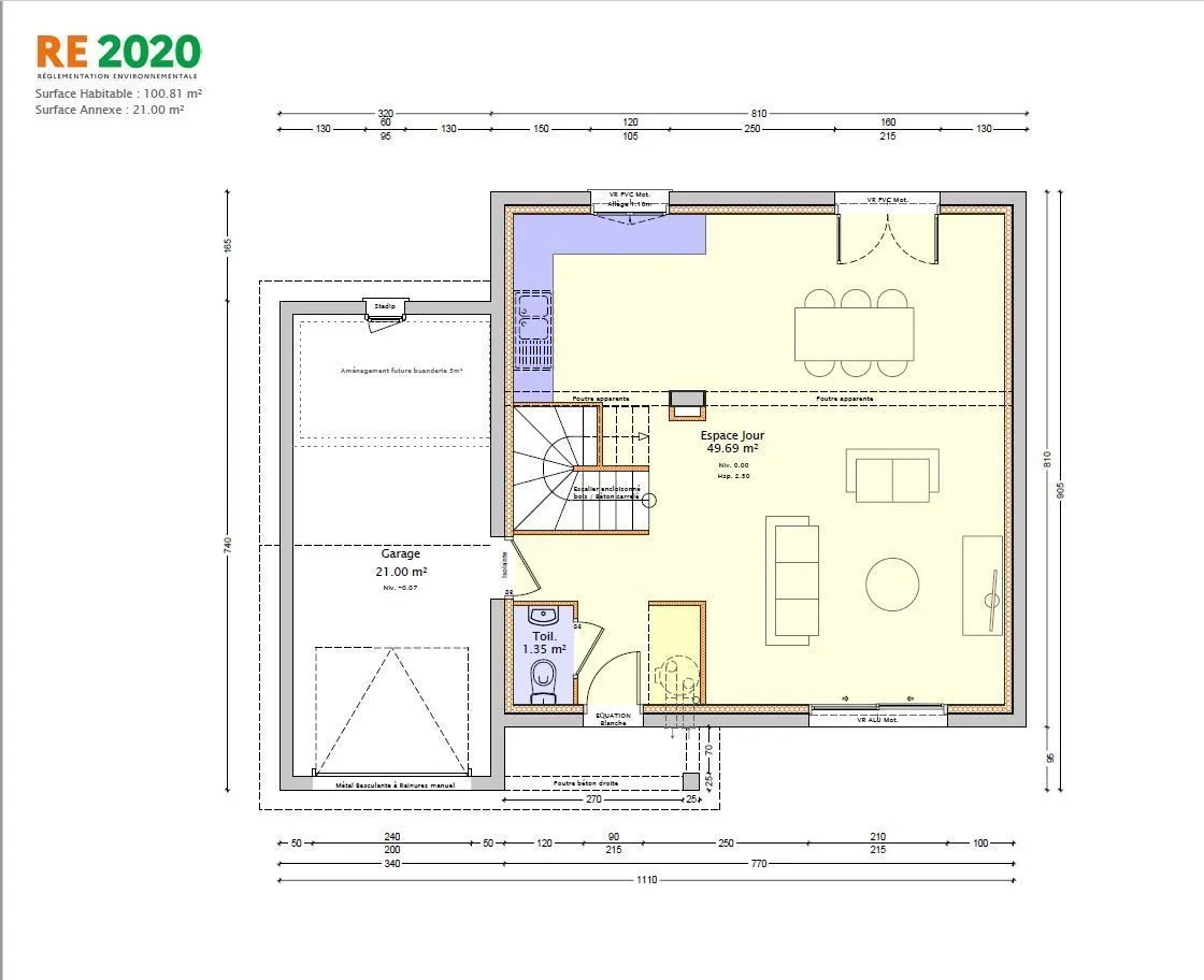 Maison neuve 100 m² à Perrignier (74550)