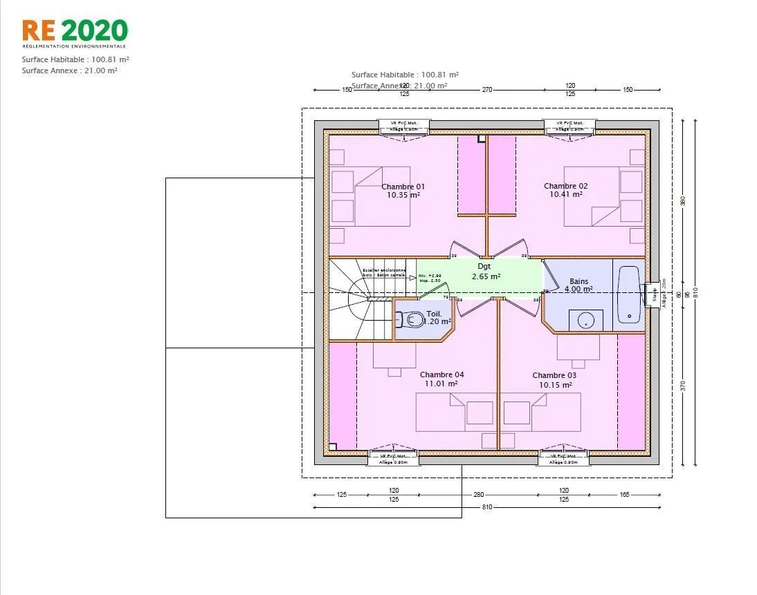 Maison neuve 100 m² à Perrignier (74550)