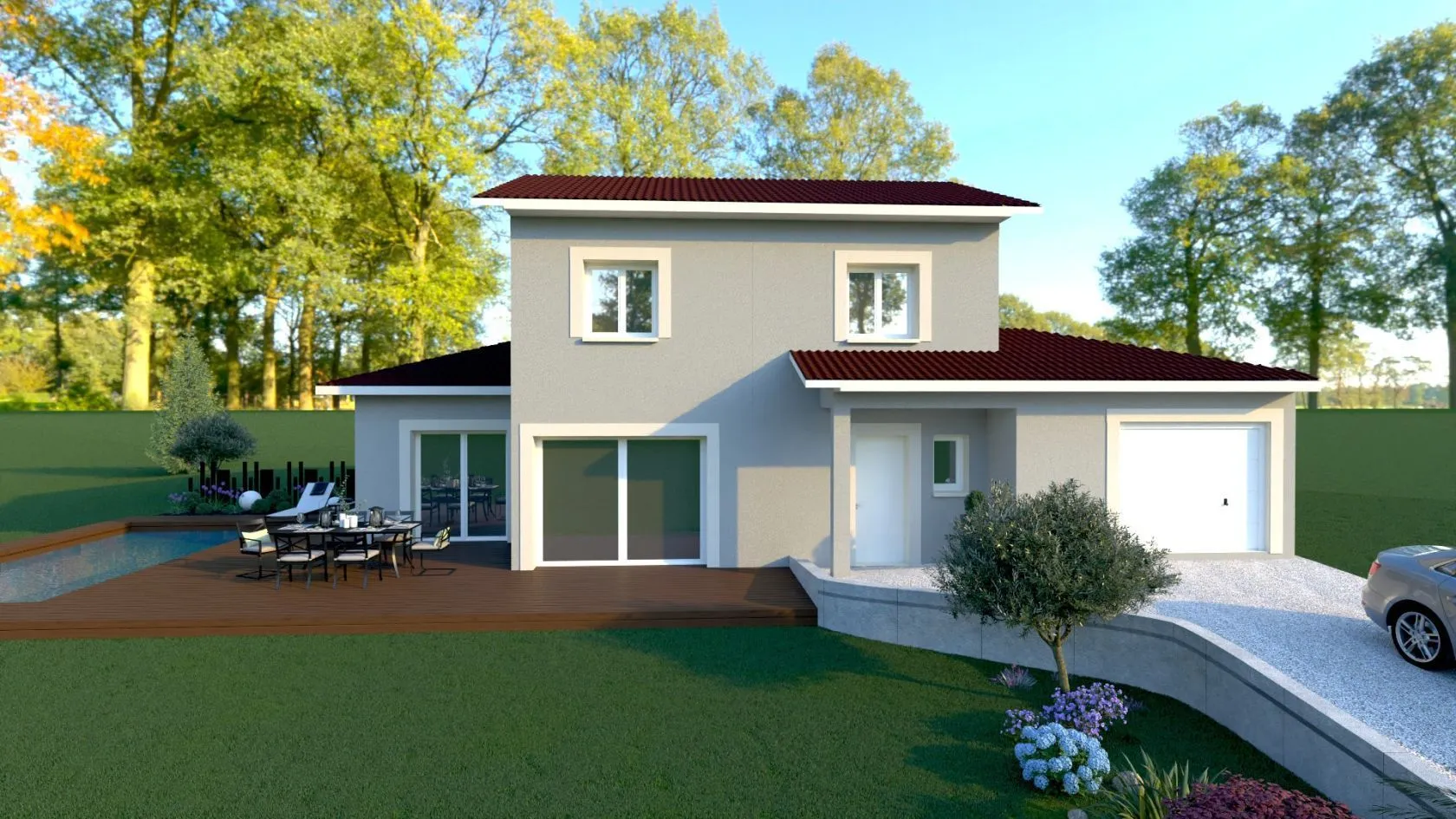 Maison neuve 110 m² à Lyaud (74200)