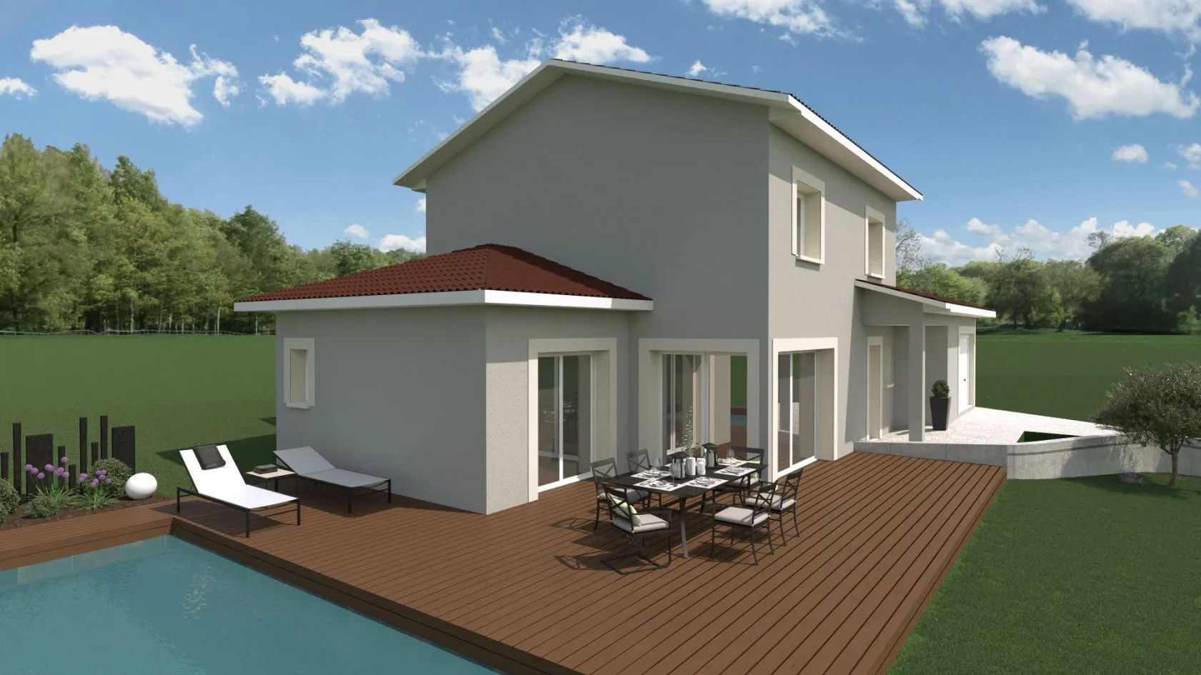 Maison neuve 110 m² à Lyaud (74200)