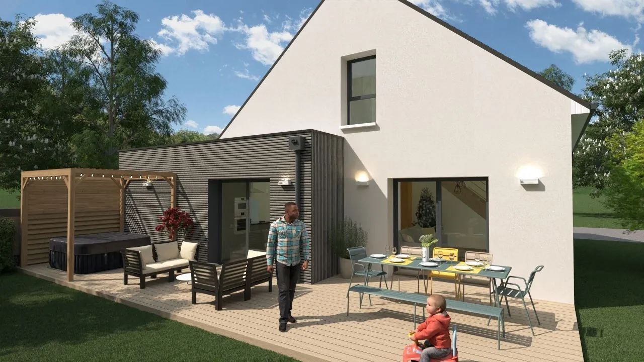 Maison neuve 88 m² au Louroux-Béconnais (49370)