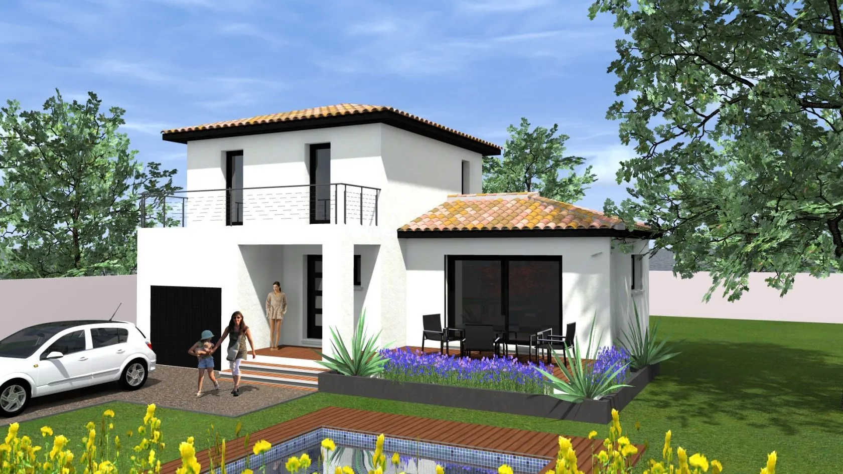 Maison neuve 85 m² à Gaujac (30330)