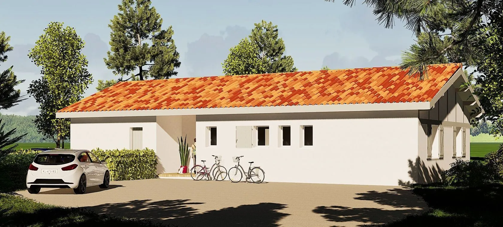 Maison neuve 128 m² à Saubrigues (40230)