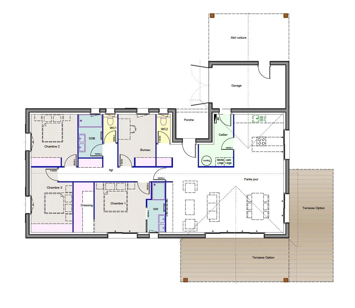 Maison neuve 128 m² à Mouguerre (64990)