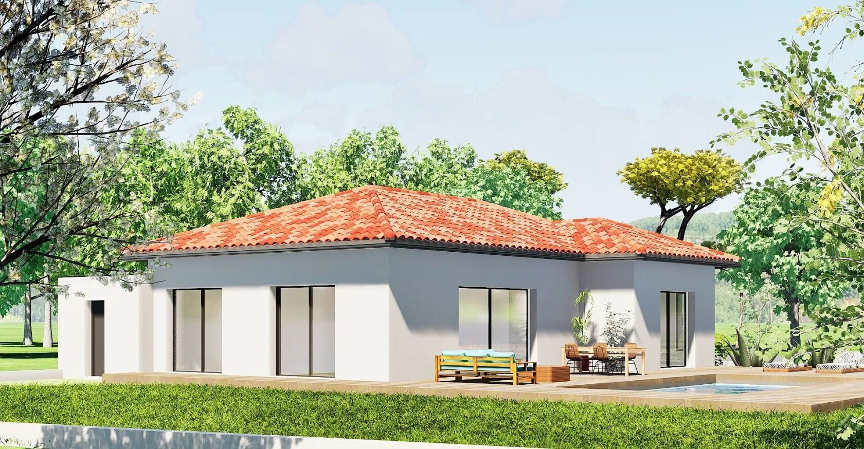 Maison neuve 104 m² à Saint-Martin-de-Seignanx (40390)