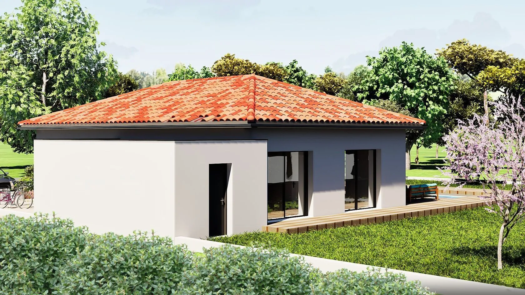 Maison neuve 104 m² à Saint-Martin-de-Seignanx (40390)