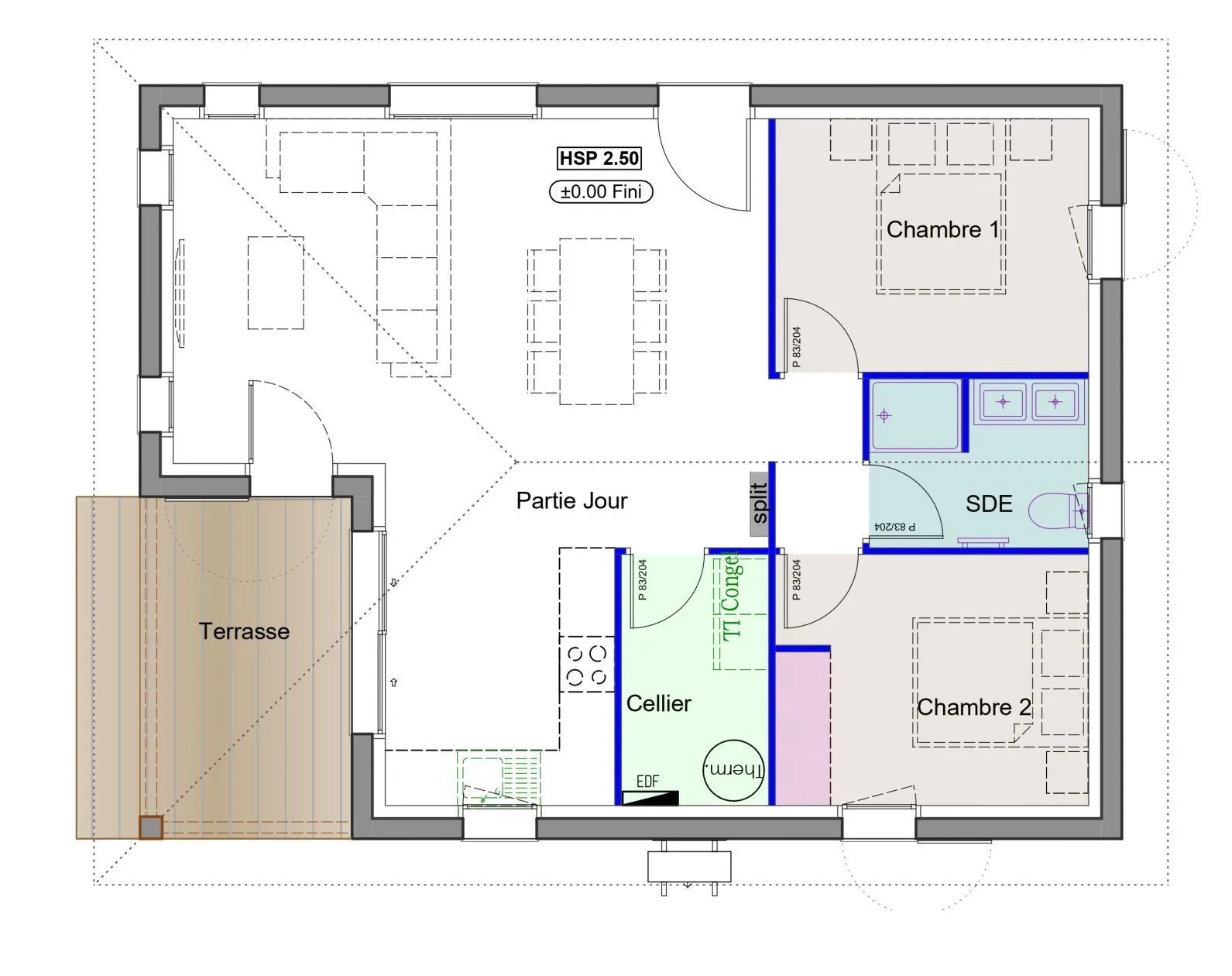 Maison neuve 64 m² à Tosse (40230)