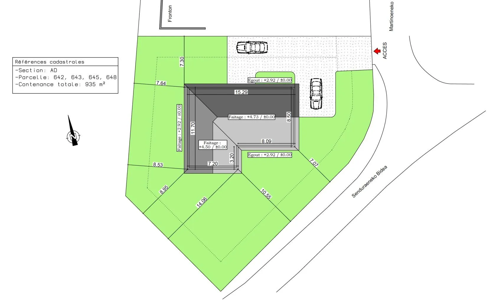 Maison neuve 114 m² à Jatxou (64480)