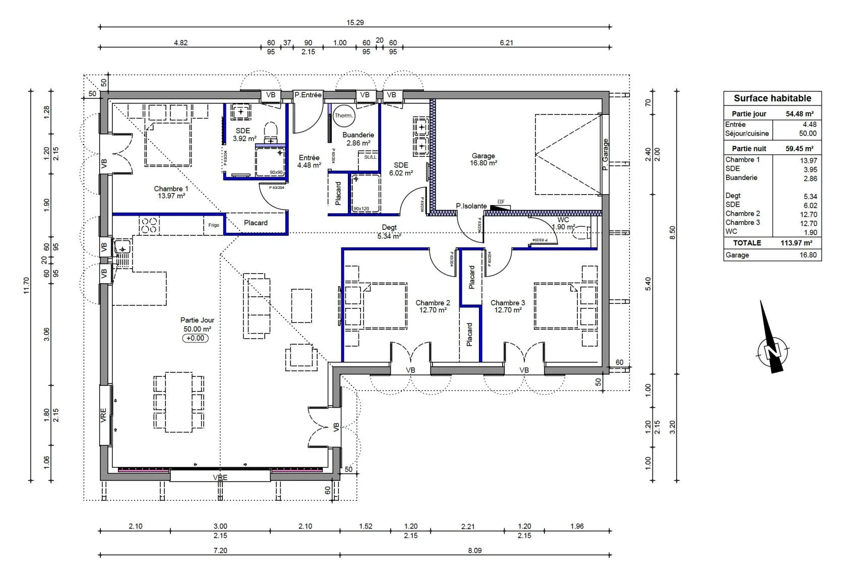 Maison neuve 114 m² à Jatxou (64480)