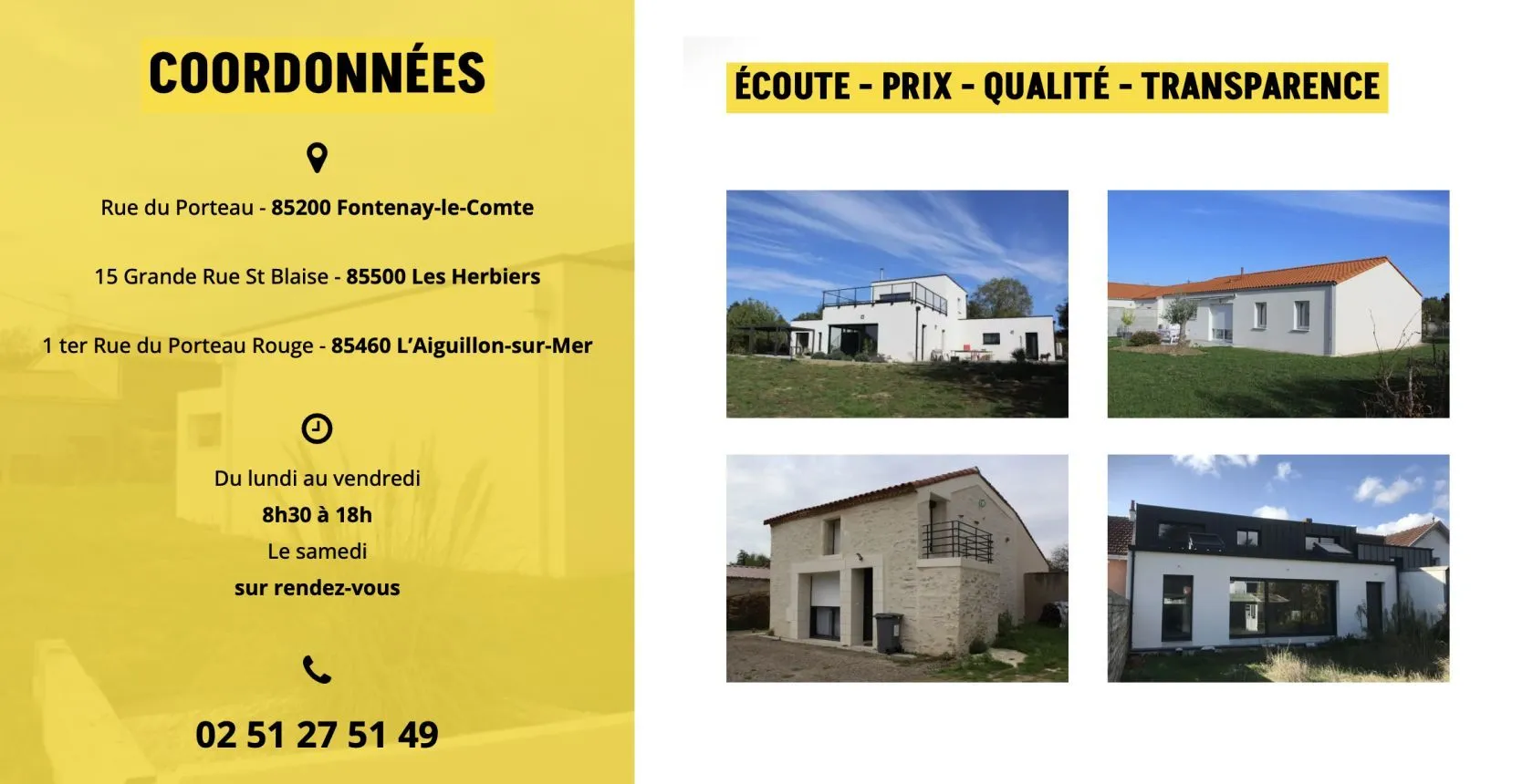 Maison neuve 65 m² à Saint-Martin-des-Tilleuls (85130)