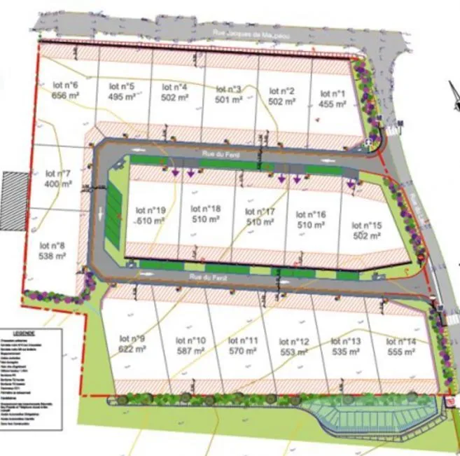 Terrain à bâtir 510 m² à Auchay-sur-Vendée (85200)