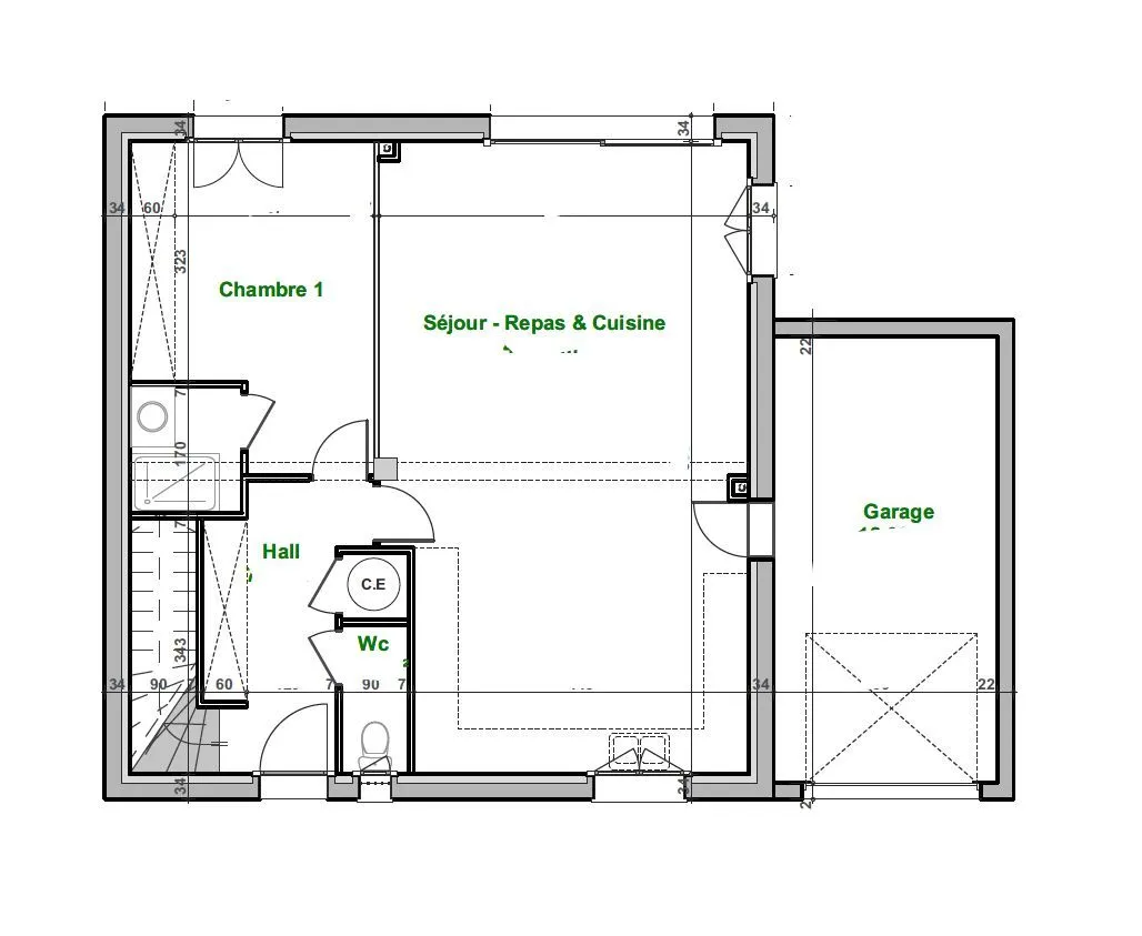 Maison neuve 130 m² à Langlade (30980)