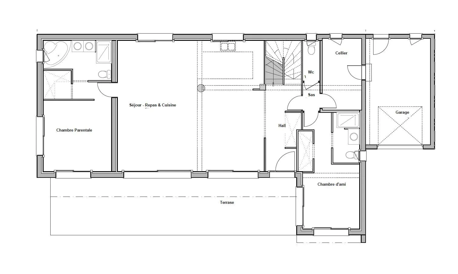 Maison neuve 157 m² à Montpellier (34000)