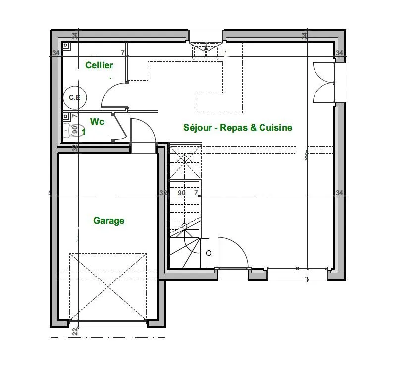 Maison neuve 90 m² à Montarnaud (34570)
