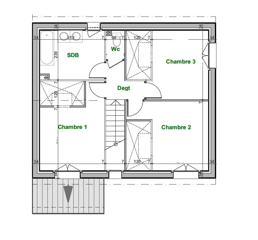 Maison neuve 90 m² à Montarnaud (34570)