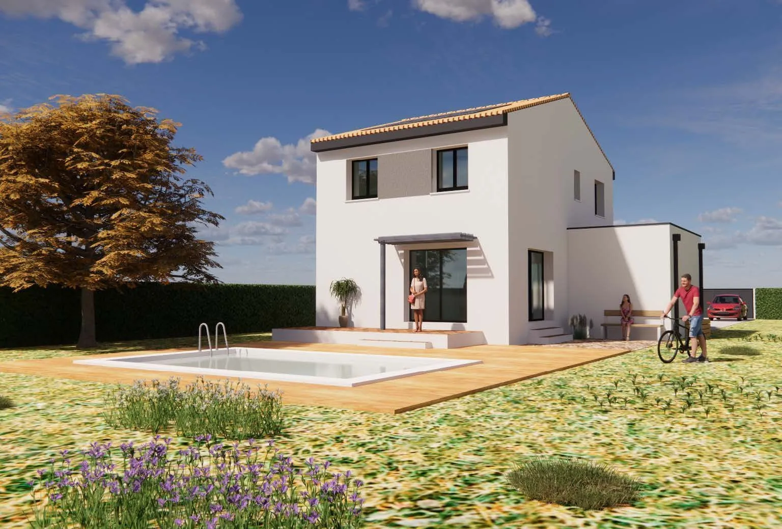 Maison neuve 85 m² à Viols-en-Laval (34380)