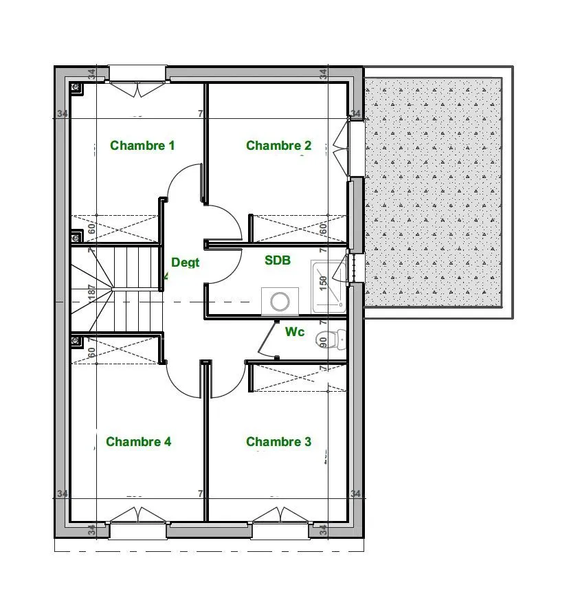 Maison neuve 85 m² à Viols-en-Laval (34380)
