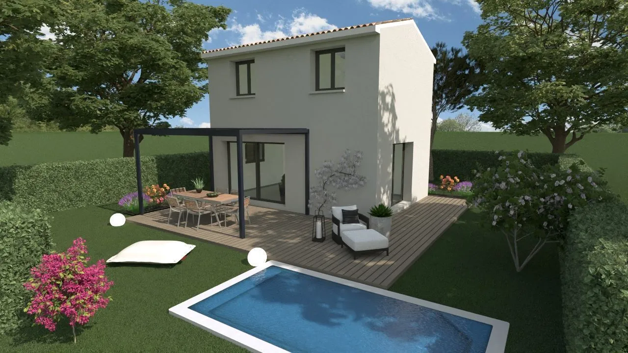 Maison neuve 50 m² à Langlade (30980)