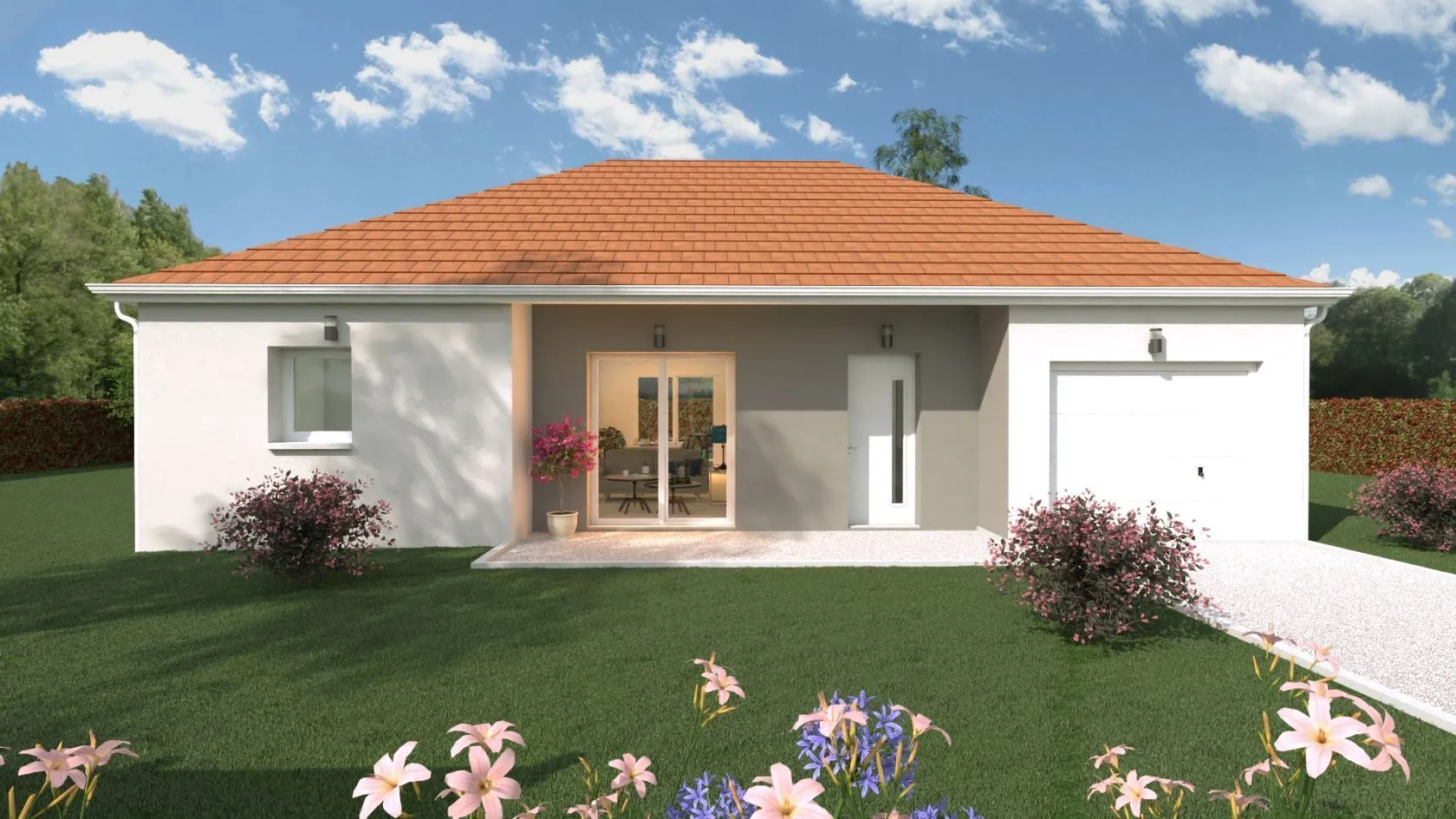 Maison neuve 74 m² à Desertines (03630)