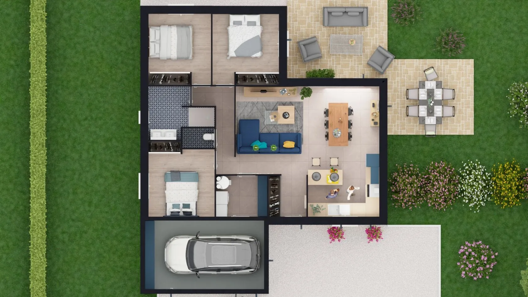 Maison neuve 82 m² à Gouzon (23230)