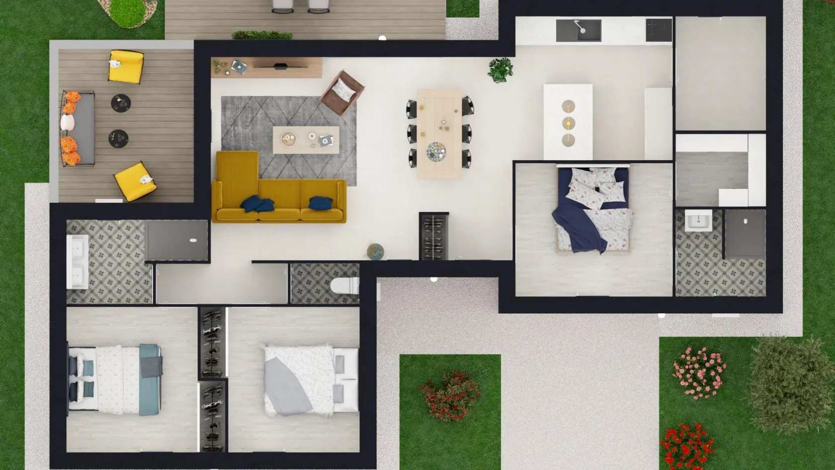 Maison neuve 93 m² à Vallon-en-Sully (03190)