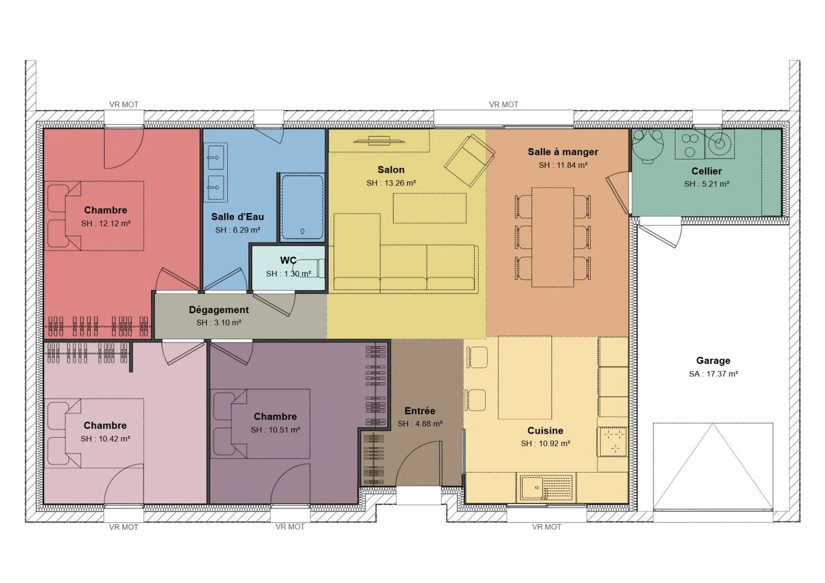 Maison neuve 90 m² à Bessay-sur-Allier (03340)