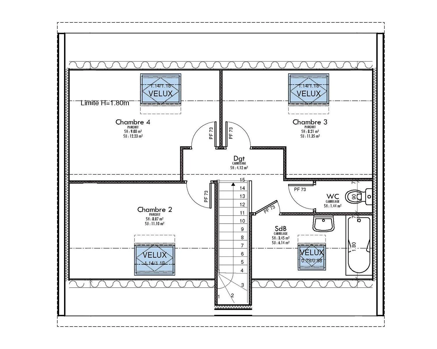 Maison neuve 94 m² à Penchard (77124)