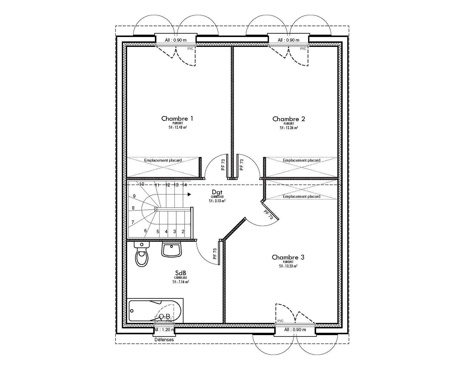 Maison neuve 96 m² à Villecerf (77250)