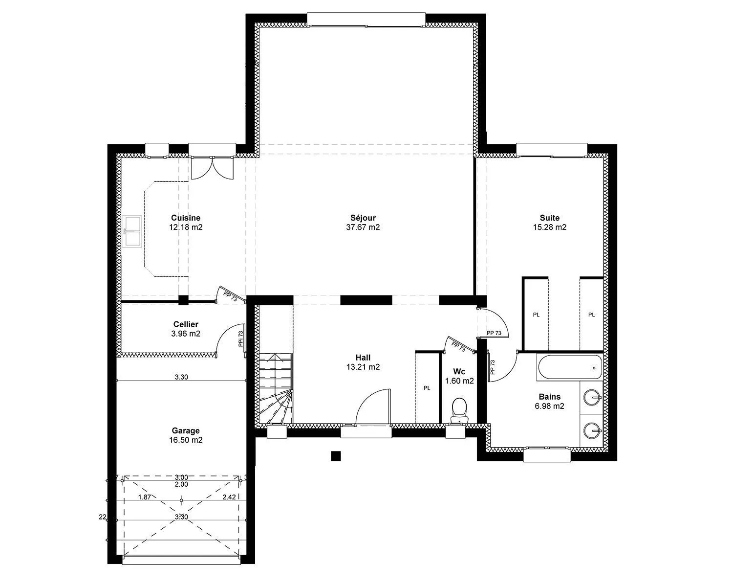 Maison neuve 129 m² à Vaucourtois (77580)