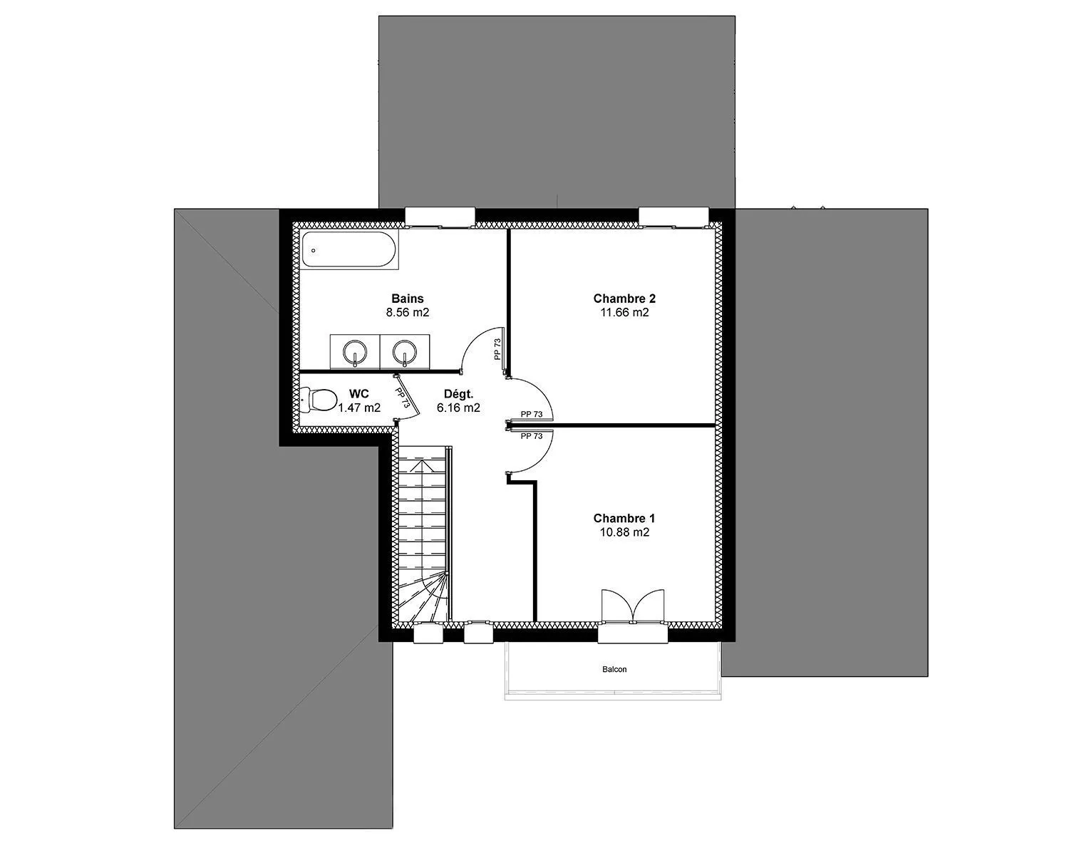 Maison neuve 129 m² à Vaucourtois (77580)