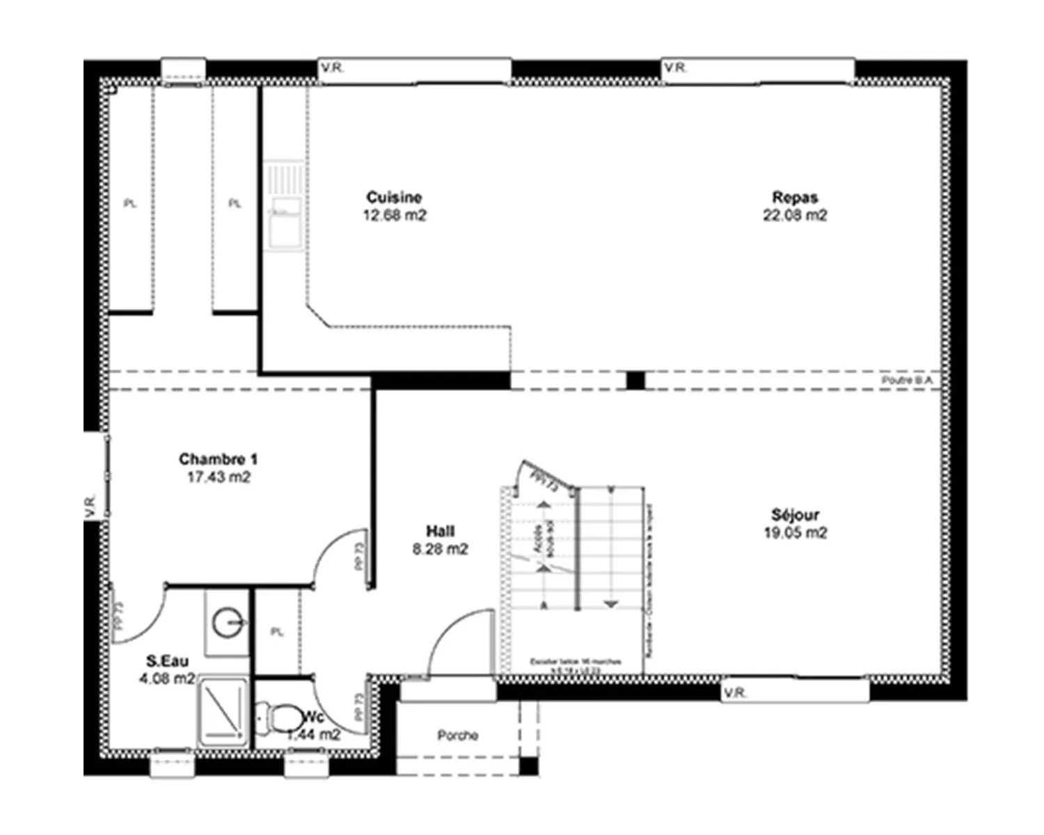 Maison neuve 146 m² à Menucourt (95180)