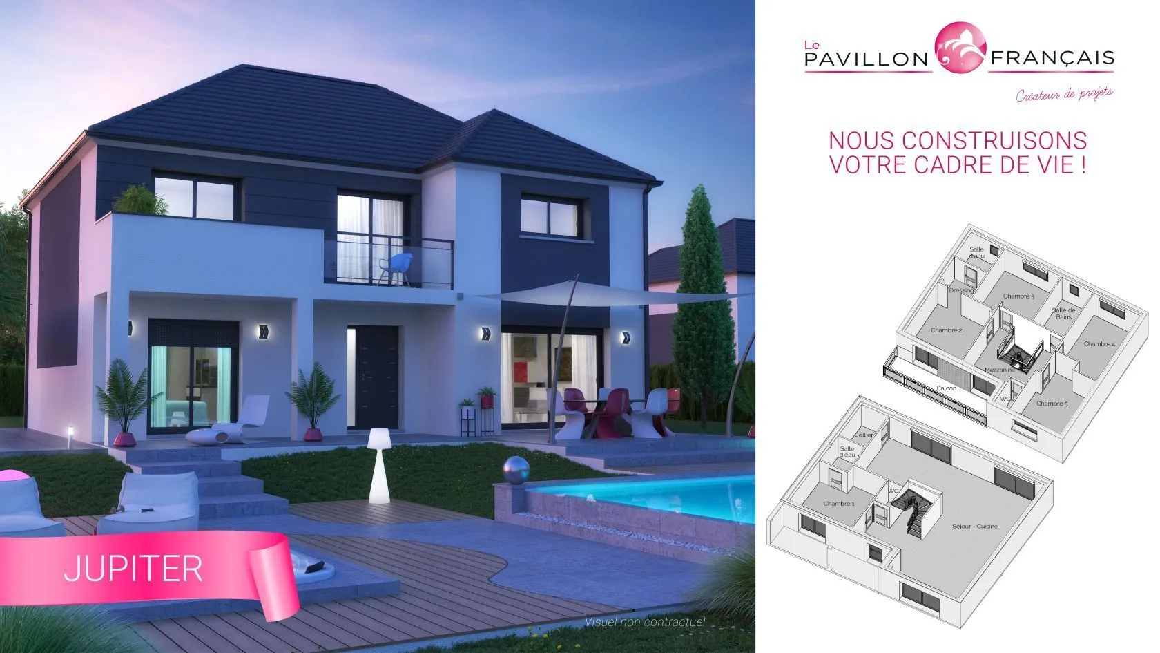 Maison neuve 165 m² à Claye-Souilly (77410)