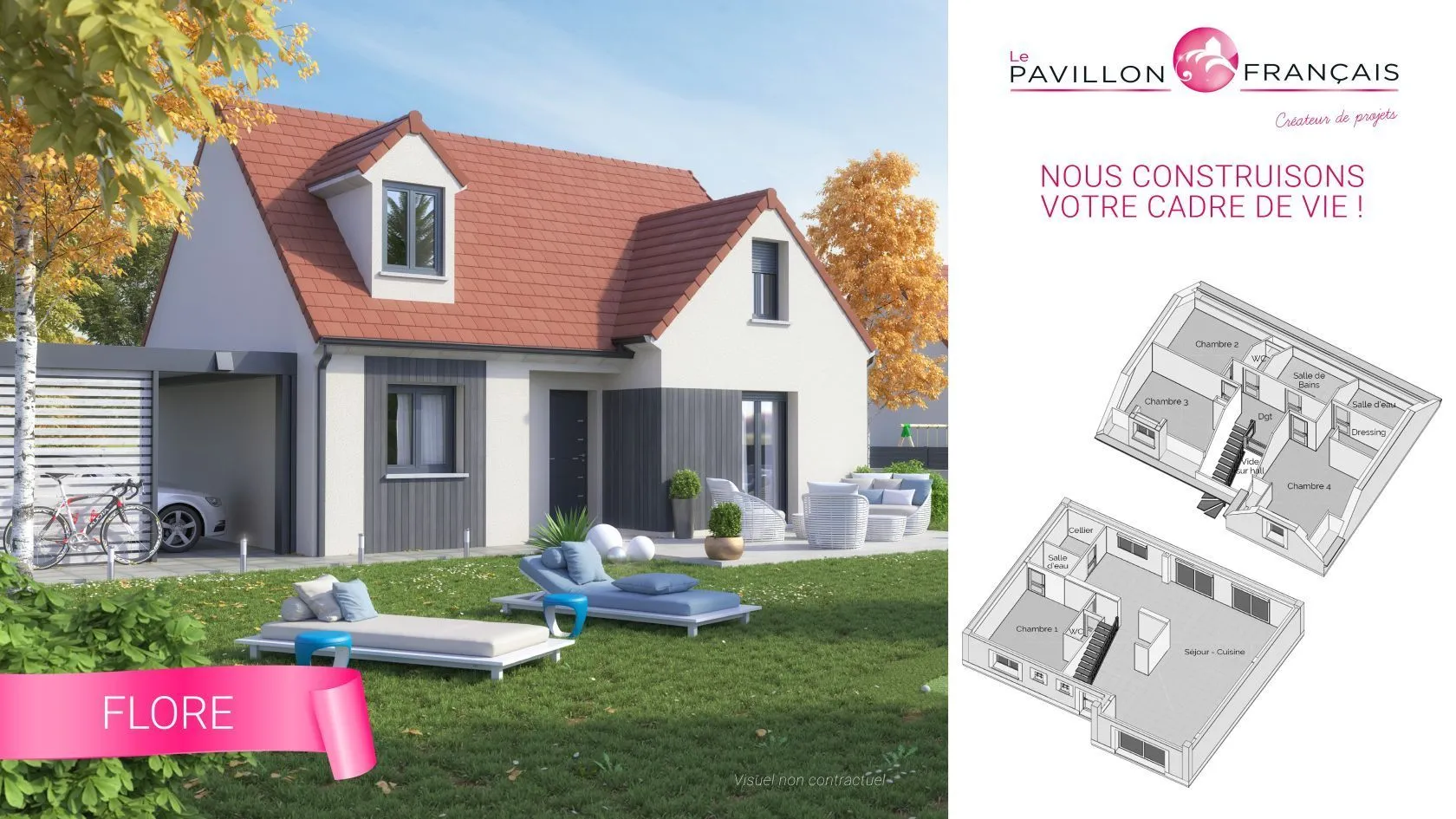 Maison neuve 135 m² à Annet-sur-Marne (77410)